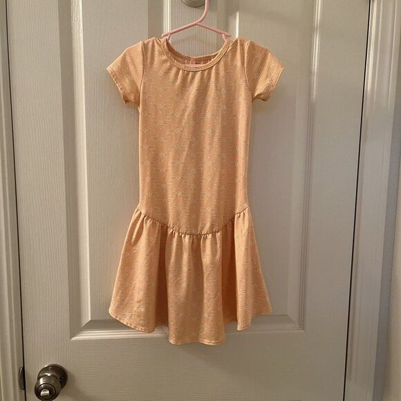 Dot Dot Smile Dragonfly Drop Waist Dress Peach Girls Size 3-4 - Picture 1 of 10